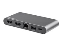 StarTech.com Adaptador Multipuerto USB C para Dos Monitores HDMI 4K PD 3.0 de 100W - Docking Station Windows USB Tipo C de Vídeo Doble - estación de conexión - USB-C - 2 x HDMI - GigE