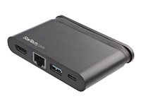 StarTech.com Adaptador Multipuertos USB-C con HDMI 1xA - 1xC - PD 3.0 de 100W - para Mac y Windows - PD 3.0 de 100W - Adaptador USB C - GbE - estación de conexión - USB-C - GigE