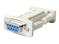 StarTech.com Adaptador Serie RS232 DB9 de Cable Recto Straight Through a Módem Nulo Null - Hembra a Hembra - adaptador de módem nulo - DB-9 a DB-9