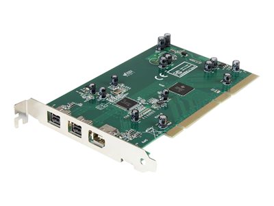  STARTECH.COM  Adaptador Tarjeta Controladora FireWire 800/400 PCI 2 Puertos FW 4 Pin 6 Pin - Chipset TI - IEEE1394a/b - Kit Edición DV - adaptador para FireWire - PCI 64 - 3 puertosPCI1394B_3