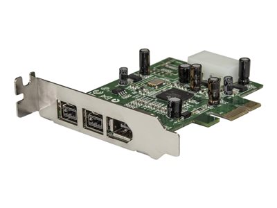  STARTECH.COM  Adaptador Tarjeta FireWire PCI-Express Bajo Perfil 1394a/b - 1x FireWire 400 6 pines Hembra - 2x FireWire 800 9 pines Hembra - adaptadorPEX1394B3LP