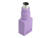 StarTech.com Adaptador Teclado o Ratón USB a  conector PS/2 PS2 MiniDIN - 1x Hembra USB - 1x  Macho Mini-DIN - Púrpura - adaptador para teclado