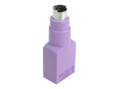  STARTECH.COM  Adaptador Teclado o Ratón USB a  conector PS/2 PS2 MiniDIN - 1x Hembra USB - 1x  Macho Mini-DIN - Púrpura - adaptador para tecladoGC46FMKEY