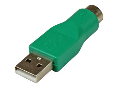  STARTECH.COM  Adaptador Teclado o Ratón USB a Conector PS/2 MiniDIN - 1x Macho USB - 1x  Hembra Mini-DIN - Verde - adaptador para ratónGC46MF