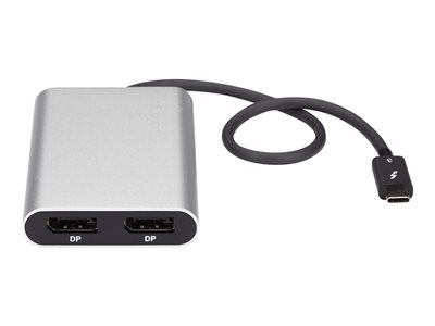  STARTECH.COM  Adaptador Thunderbolt 3 a 2 Puertos DisplayPort 4K 60Hz Compatible con Windows y Mac - Conversor Thunderbolt 3 a DisplayPort - adaptador USB/DisplayPort - USB-C a DisplayPort - 30 cmTB32DP2T