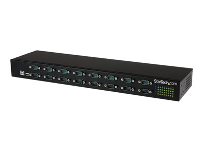 STARTECH.COM  Adaptador USB a Concentrador de 16 Puertos Serie - Adaptador de Rack con Conexión en Cadena - USB a RS232 - adaptador serie - USB 2.0 - RICUSB23216FD