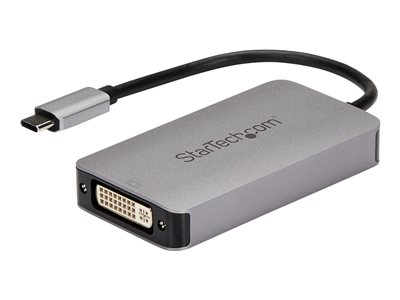  STARTECH.COM  Adaptador USB-C a DVI - Conversor USB Tipo C a DVI con Doble Enlace - Convertidor Activo de Vídeo - 2560x1600 (CDP2DVIDP) - adaptador de vídeo - USB-C a DVI-I - 15.2 cmCDP2DVIDP