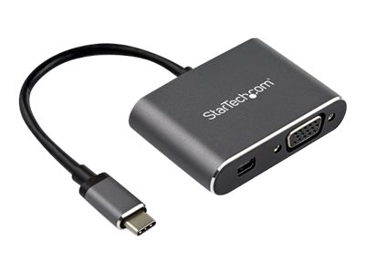  STARTECH.COM  Adaptador USB-C a Mini DisplayPort y VGA - Conversor de Vídeo USB Tipo C - 4K 60Hz - HDR - (CDP2MDPVGA) - adaptador de vídeo - 15.24 mCDP2MDPVGA