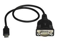StarTech.com Adaptador USB-C a Serie DB9 RS232 - Cable Conversor USBC a Serie DB9 RS232 - Adaptador USB Tipo C a Serie DB9 RS232 - cable USB / serie - DB-9 a USB-C - 40 cm