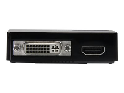  STARTECH.COM  Adaptador Vídeo Externo USB 3.0 a HDMI y DVI Tarjeta Gráfica Externa Cable Dual Head - 1x HDMI Hembra - 1x DVI - 2048x1152 - adaptador de vídeo - HDMI / USB - Conforme a la TAAUSB32HDDVII