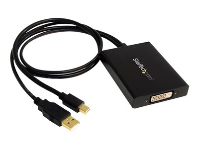  STARTECH.COM  Adaptador Vídeo Mini DisplayPort a DVI de Doble Enlace - Cable Conversor - Hembra DVI - Macho Mini DP++ - 2560x1600 - Activo - vídeo conversor - negroMDP2DVID