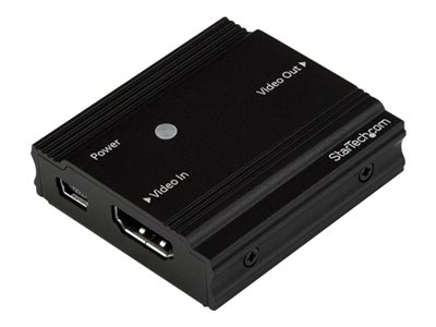  STARTECH.COM  Amplificador de Señal HDMI - Extensor Alargador de Señal HDMI - 4K a 60Hz - Hasta 9 Metros con Cable Convencional - alargador para vídeo/audio - HDMIHDBOOST4K
