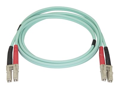  STARTECH.COM  Aqua OM4 Duplex Multimode Fiber - 1m / 3 ft - 100 Gb - 50/125 - OM4 Fiber - LC to LC Fiber Patch Cable (450FBLCLC1) - cable de red - 1 m450FBLCLC1