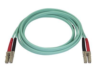  STARTECH.COM  Aqua OM4 Duplex Multimode Fiber - 2m / 6 ft - 100 Gb - 50/125 - OM4 Fiber - LC to LC Fiber Patch Cable (450FBLCLC2) - cable de red - 2 m450FBLCLC2