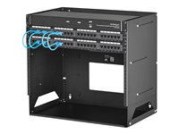 StarTech.com Armario Rack de Montaje en Pared con Estante Incorporado - de Acero - 8U - con Profundidad Ajustable de 12 y 18 Pulgadas - rack (montaje en pared) - 8U