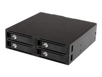 StarTech.com Backplane Rack Móvil 5,25 Pulgadas a 4 Unidades 2,5 SATA/SAS - caja de almacenamiento SATSASBP425