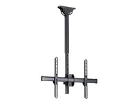StarTech.com Base Soporte VESA Ajustable de Montaje en Techo para Pantallas de 37 a 75 Pulgadas - Mástil Corto - abrazadera - para pantalla plana - negro