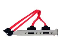 StarTech.com Cabezal Bracket de 2 Puertos SATA a eSATA para Placa Base - SATA interno a panel externo - 30 cm