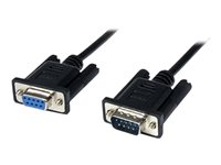 StarTech.com Cable 1m Módem Nulo Null Serie Serial DB9 Hembra a Macho - Negro - cable de módem nulo - DB-9 a DB-9 - 1 m