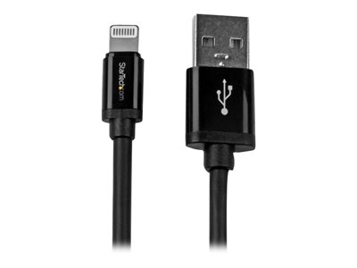  STARTECH.COM  Cable 2m Lightning 8 Pin a USB A 2.0 para Apple iPod iPhone iPad - Negro - Cable Lightning - Lightning / USB - 2 mUSBLT2MB