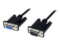 StarTech.com Cable 2m Módem Nulo Null Serie Serial DB9 Hembra a Macho - Negro - cable de módem nulo - DB-9 a DB-9 - 2 m