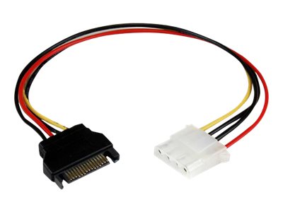  STARTECH.COM  Cable 30cm Adaptador Convertidor 4 Pines a SATA - Hembra LP4 a Macho SATA Alimentación Corriente - Conversor - adaptador de corriente - 4LP4SATAFM12