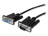 StarTech.com Cable 3m de Extensión Directo Straight Through Serie Serial RS232 Vídeo Monitor EGA DB9 Macho a Hembra -  Extensor Negro - cable alargador de puerto serie - DB-9 a DB-9 - 3 m