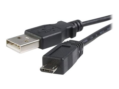  STARTECH.COM  Cable 3m Micro USB B a USB A Cargador para Teléfono Móvil Datos USB 2.0 Alta Velocidad Hi Speed - Macho a Macho - Negro - cable USB - USBUUSBHAUB3M