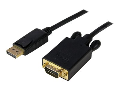  STARTECH.COM  Cable 3m Vídeo Adaptador Conversor DisplayPort a VGA - Convertidor Activo DP - Macho a Macho - 1920x1200 - 1080p - Negro - cable DisplayPDP2VGAMM10B