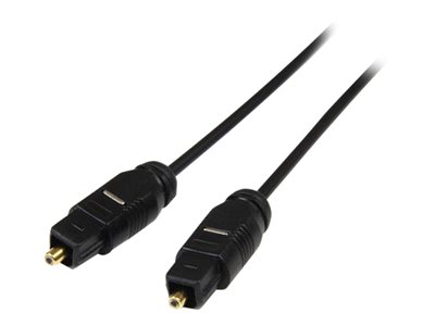  STARTECH.COM  Cable 4,5m TosLink Audio Digital Óptico SPDIF Delgado - Negro - cable para audio digital (fibra óptica) - SPDIF - 4.6 mTHINTOS15