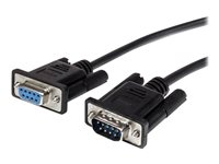 StarTech.com Cable 50cm de Extensión Directo Straight Through Serie Serial RS232 Vídeo Monitor EGA DB9 Macho a Hembra -  Extensor Negro - cable alargador de puerto serie - DB-9 a DB-9 - 50 cm