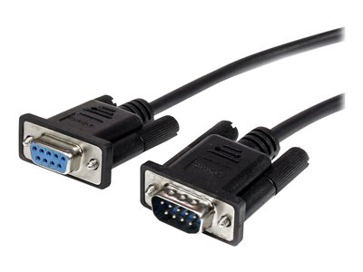  STARTECH.COM  Cable 50cm de Extensión Directo Straight Through Serie Serial RS232 Vídeo Monitor EGA DB9 Macho a Hembra -  Extensor Negro - cable alargaMXT10050CMBK