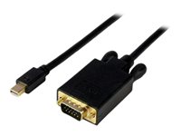 StarTech.com Cable 91cm de Vídeo Adaptador Conversor Activo Mini DisplayPort a VGA - Macho HD15 - Macho mDP - 1920x1200 - 1080p - Negro - vídeo conversor - negro