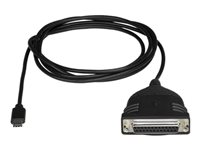 StarTech.com Cable Adaptador Conversor de Impresora USB Tipo C a Paralelo - Cable USBC a DB25 Alimentado por el Bus - Cable para Impresora - cable USB / paralelo - USB-C a DB-25 - 183 cm