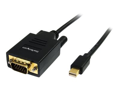  STARTECH.COM  Cable Adaptador Conversor Mini DisplayPort a VGA 1,8m - 1x MiniDP Macho - 1x HD15 Macho - Mini DP Negro - vídeo conversor - negroMDP2VGAMM6