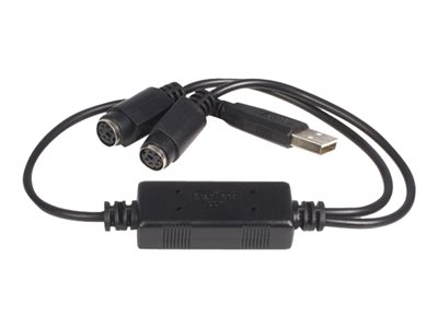  STARTECH.COM  Cable Adaptador Conversor Teclado Ratón Mouse PS/2 a USB - 2x PS/2 Hembra - 1x USB A Macho - adaptador para teclado / ratón - USBUSBPS2PC