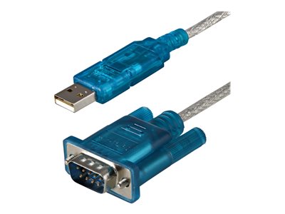  STARTECH.COM  Cable Adaptador de 0,9m USB a Puerto Serie Serial RS232 PC Mac Linux - 1x DB9 Macho - 1x USB A Macho - adaptador serie - USB 2.0 - RS-232ICUSB232SM3