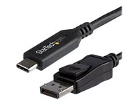 StarTech.com Cable Adaptador de 1,8m USB-C a DisplayPort - Conversor USB Tipo C a DP - 8K 60Hz HBR3 - Conversor Thunderbolt 3 DisplayPort (CDP2DP146B) - adaptador de vídeo externo - negro
