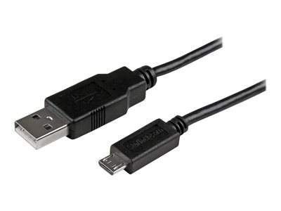  STARTECH.COM  Cable Adaptador de 15cm USB A Macho a Micro USB B Slim Macho para Teléfono Móvil y Tablets de Carga y Datos - cable USB - Micro-USB tipo B a USB - 15 cmUSBAUB15CMBK