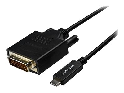  STARTECH.COM  Cable Adaptador de 3m USB-C a DVI 1920 x 1200 - Negro - Cable USB Tipo C a DVI - Cable Conversor de Vídeo USBC - adaptador de vídeo externo - VIA/VLI - VL100 / Parade - PS171 - negroCDP2DVI3MBNL