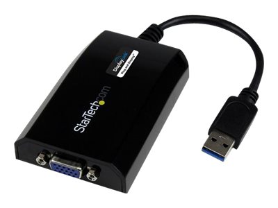  STARTECH.COM  Cable Adaptador de Vídeo Externo USB 3.0 a VGA - Tarjeta Gráfica Externa - Hembra HD15 - Macho USB A - 1920x1200 1080p - adaptador USB /USB32VGAPRO