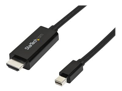 STARTECH.COM  Cable Adaptador Mini DisplayPort a HDMI de 3m - 4K 30Hz - UltraHD - Cable con Adaptador Incluido - Negro - cable adaptador - DisplayPort / HDMI - 3 mMDP2HDMM3MB