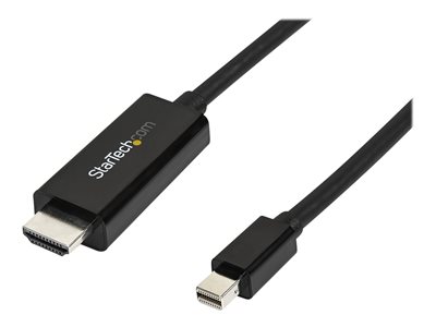  STARTECH.COM  Cable Adaptador Mini DisplayPort a HDMI de 3m - 4K 30Hz - UltraHD - Cable con Adaptador Incluido - Negro - cable adaptador - DisplayPortMDP2HDMM3MB