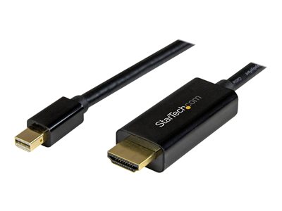  STARTECH.COM  Cable Adaptador Mini DisplayPort a HDMI de 5m - 4K 30Hz - UltraHD - Cable con Adaptador Incluido - Negro - cable adaptador - DisplayPort / HDMI - 5 mMDP2HDMM5MB