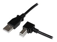 StarTech.com Cable Adaptador USB 1m para Impresora Acodado en Ángulo Derecho - 1x USB A Macho Recto - 1x USB B Macho Angulado - cable USB - USB Tipo B a USB - 1 m