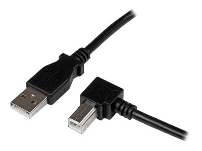  STARTECH.COM  Cable Adaptador USB 2m para Impresora Acodado en Ángulo Derecho - 1x USB A Macho Recto - 1x USB B Macho Angulado - cable USB - USB Tipo BUSBAB2MR