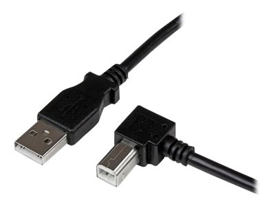  STARTECH.COM  Cable Adaptador USB 3m para Impresora Acodado en Ángulo Derecho - 1x USB A Macho Recto - 1x USB B Macho Angulado - cable USB - USB Tipo BUSBAB3MR