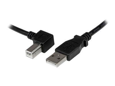  STARTECH.COM  Cable Adaptador USB 3m para Impresora Acodado en Ángulo Izquierdo - 1x USB A Macho Recto - 1x USB B Macho Angulado - cable USB - USB TipoUSBAB3ML