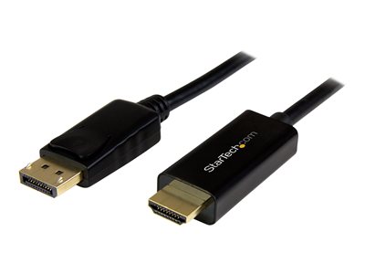  STARTECH.COM  Cable Conversor DisplayPort a HDMI de 1m - Color Negro - Ultra HD 4K - cable adaptador - DisplayPort / HDMI - 1 mDP2HDMM1MB