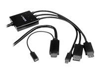 StarTech.com Cable Conversor HDMI, DisplayPort o Mini DisplayPort a HDMI de 2m - Adaptador DP y Mini DP - adaptador de vídeo - DisplayPort / HDMI - 2 m DPMDPHD2HD